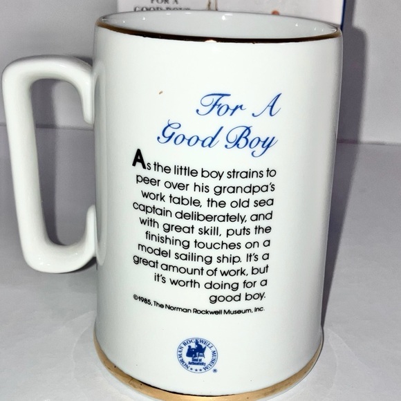 Norman Rockwell’s 1985 3 Porcelain Tankards Long John Silvers Collectibles VTG - Picture 6 of 16